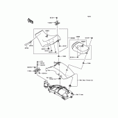 Схема вузла: Сидіння для Kawasaki EN650 Vulcan S SE