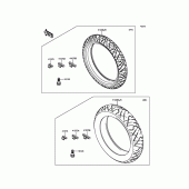 Схема вузла: Шини для Kawasaki EX300 Ninja 300 ABS