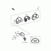 Схема вузла: Meter(s) для Kawasaki ZX1400 Ninja ZX-14R ABS