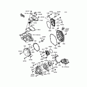 Схема вузла: Engine Cover(s) до Kawasaki ZX1400 ZZR1400 ABS