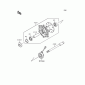 Схема узла: Ступица переднего колеса для Kawasaki KL250 KL250 Super Sherpa
