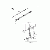 Схема узла: Тросики для Kawasaki KX250/ KX252 KX250F