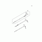 Схема вузла: Троси для Kawasaki EX300 Ninja 300