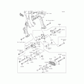Схема вузла: Аксесуар ( 엔진 gard) для Kawasaki EX400 Ninja 400R