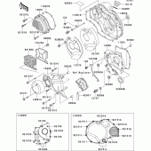 Схема узла: Engine cover(s)(1/2) для Kawasaki ZR1200 ZRX1200
