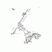 Схема вузла: Рульова колонка для Kawasaki KLE250 Versys-X 250 ABS