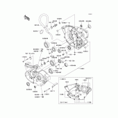 Схема вузла: Картер двигуна для Kawasaki KX250/ KX252 KX250F