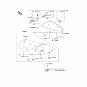 Схема узла: Сиденье для Kawasaki ZX1400 Ninja ZX-14