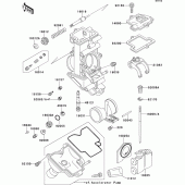 Схема вузла: Комплектуючі карбюратора для Kawasaki ZX750 ZXR750R