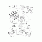 Схема узла: Воздушный фильтр для Kawasaki ZR1200 ZRX1200 DAEG