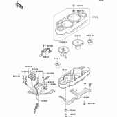 Схема вузла: Meter(s) для Kawasaki ZX600 ZZ-R600