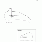 Схема узла: Наклейки для Kawasaki VN2000 VN2000 Classic