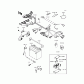 Схема узла: Электрооборудование для Kawasaki VN1500 VN1500 Classic Tourer Fi