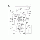 Схема вузла: Карбюратор(1/2) для Kawasaki VN1500 VN1500 Classic Tourer