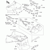 Схема вузла: Taillight(s) для Kawasaki ZX900 Ninja ZX-9R