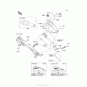 Схема узла: Топливный бак для Kawasaki VN1700 Vulcan 1700 Voyager