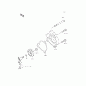 Схема вузла: Водяний помпа для Kawasaki KLX250 D-Tracker X