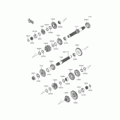 Схема вузла: Трансмісія для Kawasaki KLE250 Versys-X 250 ABS