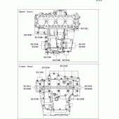 Схема вузла: Болти картера двигуна для Kawasaki ZX1400 ZZR1400 ABS