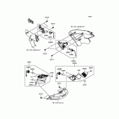 Схема вузла: Поворотники для Kawasaki ZG1400 1400GTR ABS