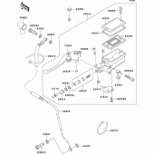 Схема вузла: Clutch master cylinder для Kawasaki ZX1100 GPZ1100