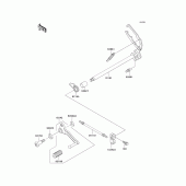 Схема узла: Переключатель передач для Kawasaki KLE250 Anhelo