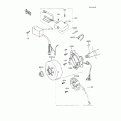 Схема узла: Генератор для Kawasaki KX100