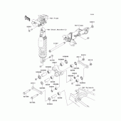 Схема вузла: Задня підвіска для Kawasaki KLX250 D-Tracker X