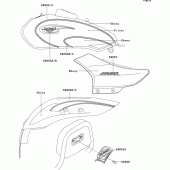 Схема вузла: Decals(ebony/silver)(a6) для Kawasaki BN125 Eliminator