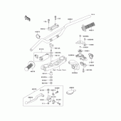 Схема узла: Руль & Пульт управления рулевой для Kawasaki KX250/ KX252 KX250