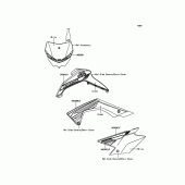 Схема узла: Наклейки для Kawasaki KLX140 KLX140