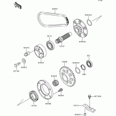 Схема вузла: Secondary shaft для Kawasaki ZR1100 Zephyr 1100