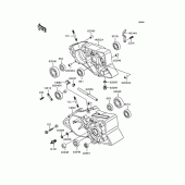 Схема узла: Картер двигателя для Kawasaki KMX50 KSR-I