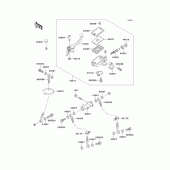 Схема вузла: Передній гальмівний циліндр Kawasaki ZX900 Ninja ZX-9R