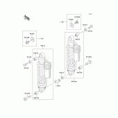 Схема вузла: Підвіска/амортизатор для Kawasaki ZR550 Zephyr