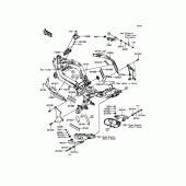 Схема вузла: Рама для Kawasaki EX400 Ninja 400R