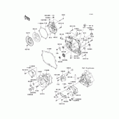 Схема вузла: Engine cover(s)(1/2) для Kawasaki KLX250 KLX250SF