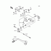 Схема вузла: Перемикач передач для Kawasaki ZR1100 Zephyr 1100