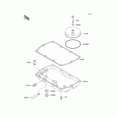 Схема вузла: Масляний піддон для Kawasaki ER500 ER-5