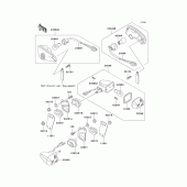 Схема узла: Поворотники для Kawasaki EX250 ZZR250