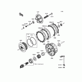 Схема вузла: Зчеплення для Kawasaki ZR800 Z800 ABS