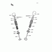Схема узла: Клапан для Kawasaki ZX400 Z400FII