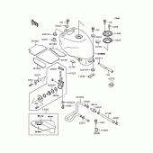Схема вузла: Паливний бак для Kawasaki ZX400 ZXR400R