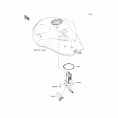 Схема вузла: Fuel pump для Kawasaki ZR750 Z750S