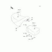 Схема узла: Сиденье для Kawasaki VN1500 Vulcan 1500 Classic