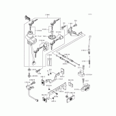 Схема вузла: Ignition switch/locks/reflectors для Kawasaki ZR750 ZR-7