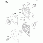 Схема вузла: Водяний насос Kawasaki ER500 ER-5