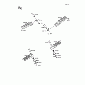 Схема вузла: Підніжки для Kawasaki ZX600 GPX600R