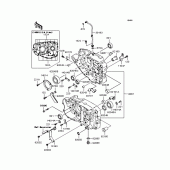 Схема вузла: Картер двигуна для Kawasaki BJ250 Estrella