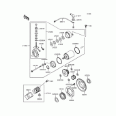 Схема вузла: Стартер електричний & Привід стартера для Kawasaki KLX250 D-Tracker